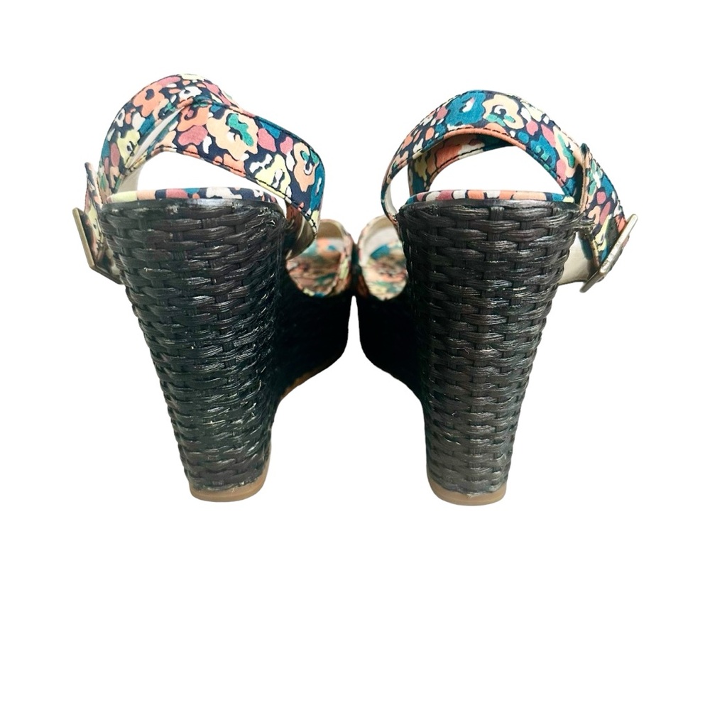 Marc Jacobs Floral Wicker Wedge Sandals - 38 - Picture 4 of 7